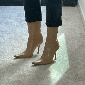 Jimmy Choo Pointed Toe Heeled Boots Size 38